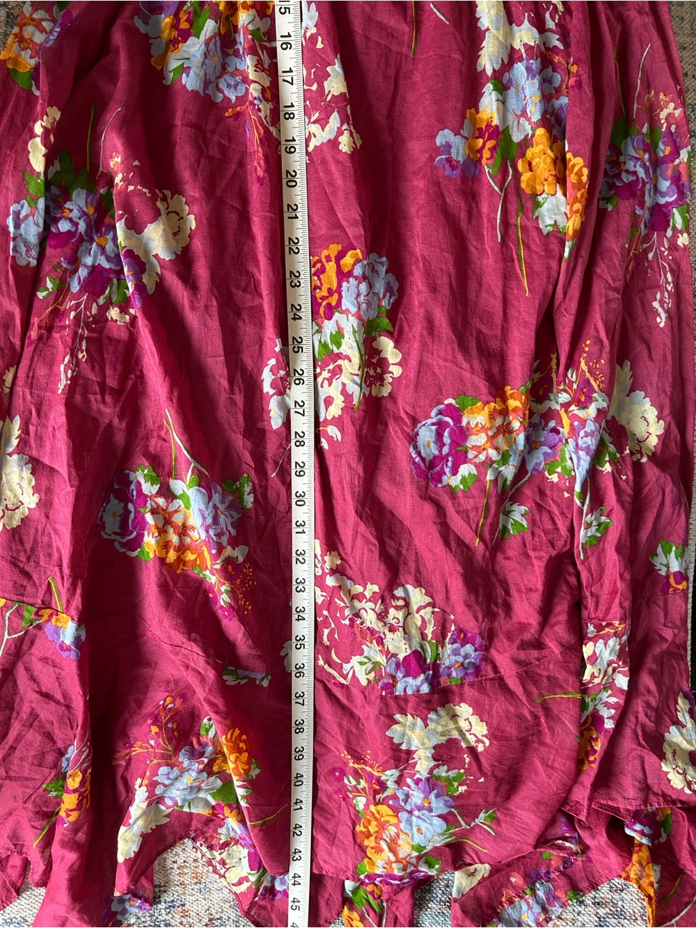 Free People Morning Glory Floral Multi Color Maxi Women’s Dress Size M - Picture 11 of 12